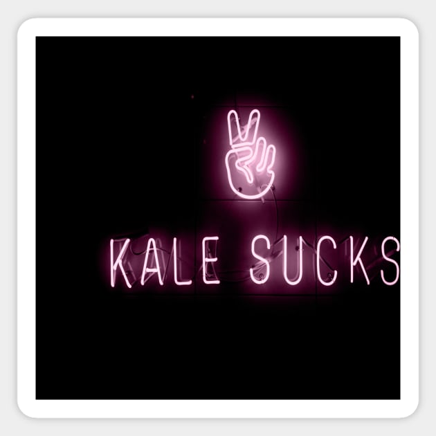 Kale sucks neon sign Sticker by RoseAesthetic